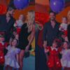 Virginia e Zé Felipe chegam juntos à festa da filha
